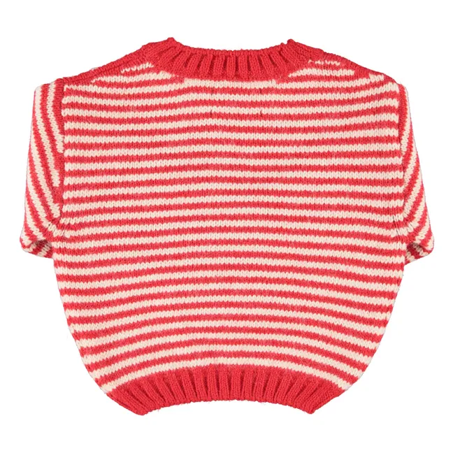 Pull Rayé | Rouge