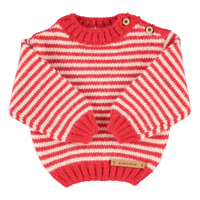Pull Rayé | Rouge