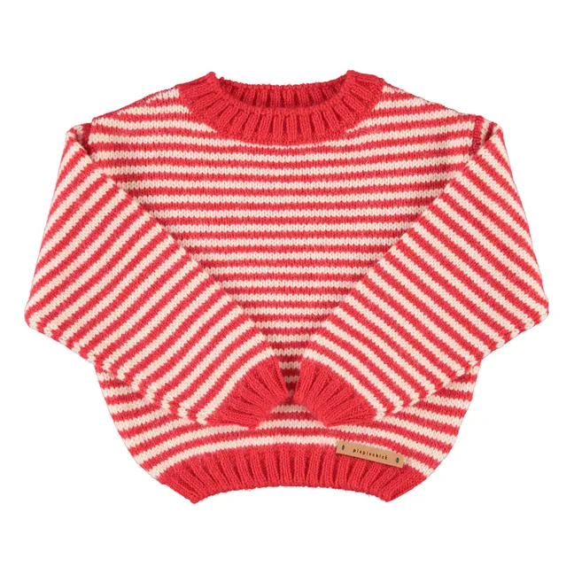 Pull Rayé | Rouge