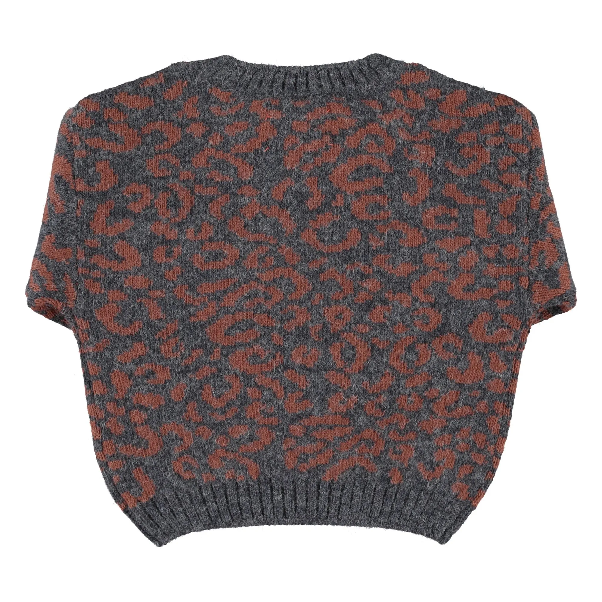 Pull Léopard | Gris anthracite- Image produit n°4