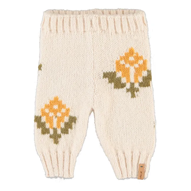 Legging de punto floral | Crudo