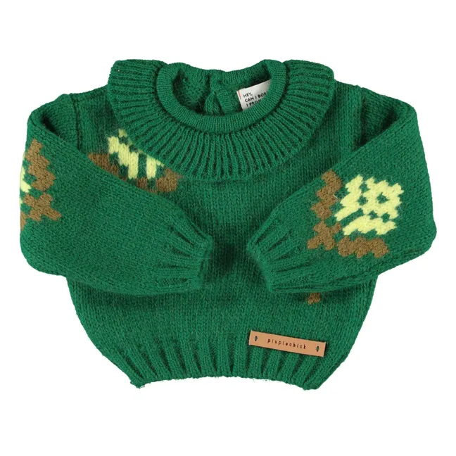 Floral sweater | Green