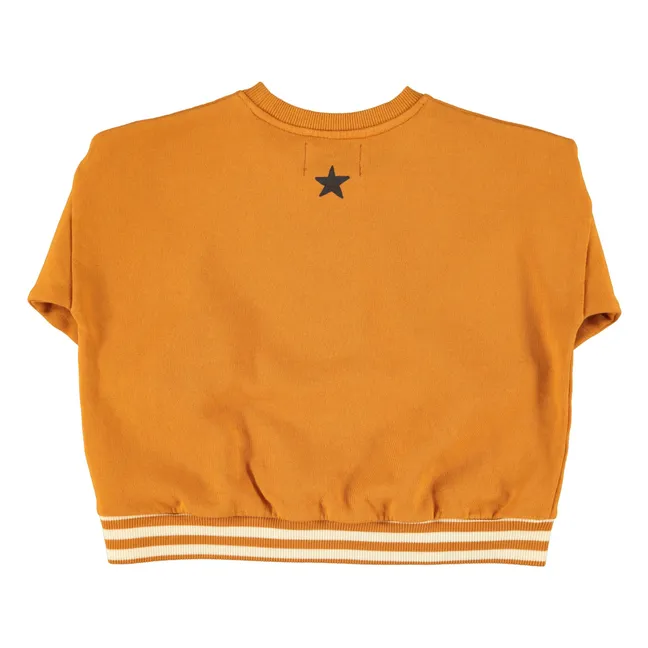 School Trip organic cotton sweatshirt | Camel