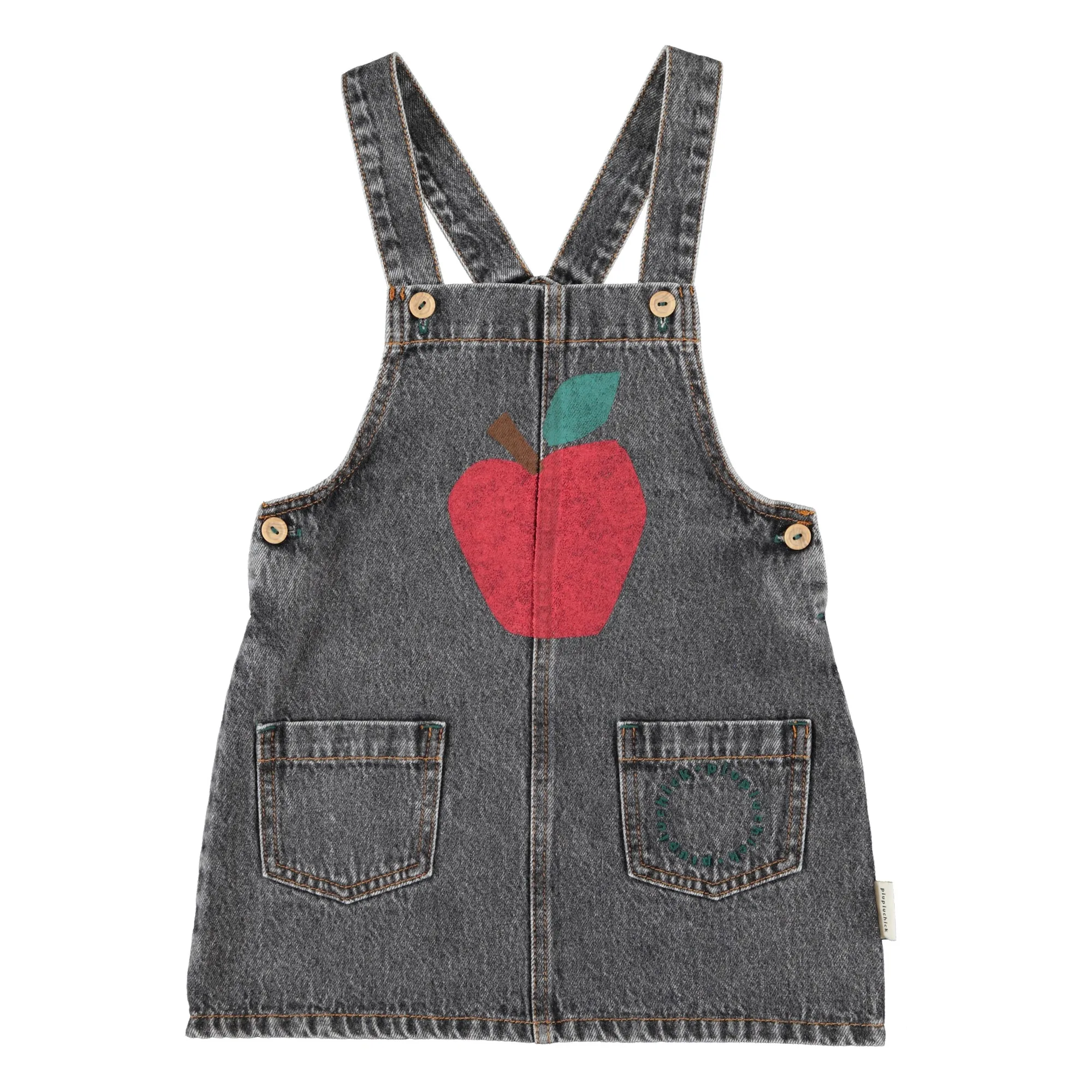 Robe Pomme Denim | Gris anthracite- Image produit n°0