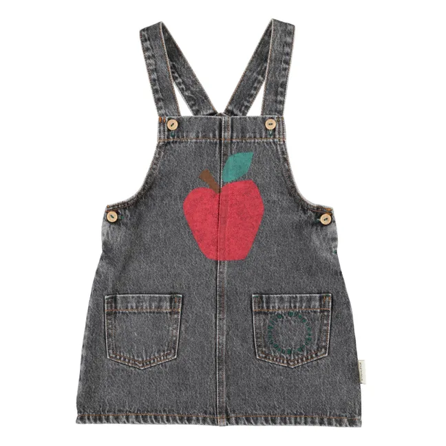Vestido vaquero Pomme | Gris Antracita