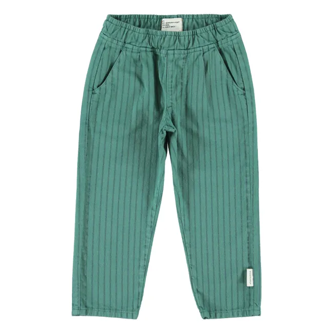Pantalon Rayé | Vert