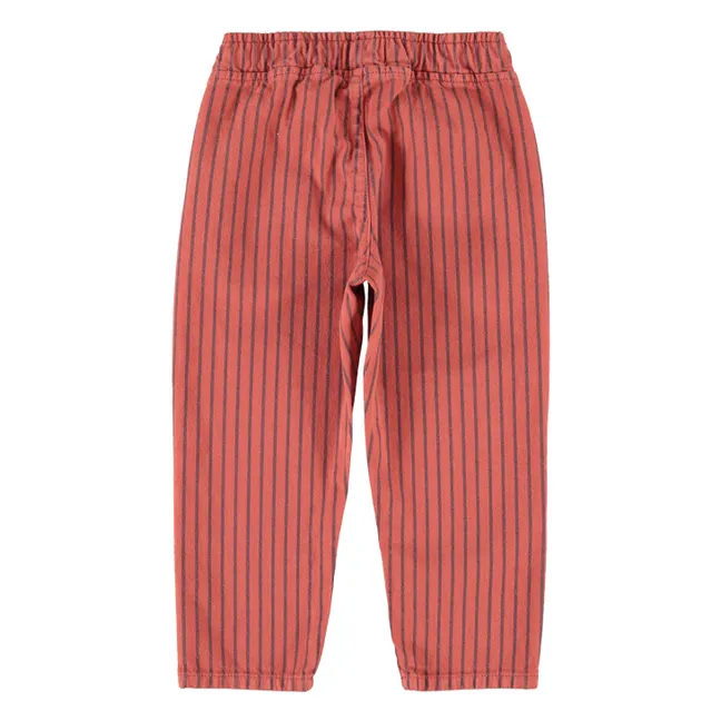 Pantalon Rayé | Orange