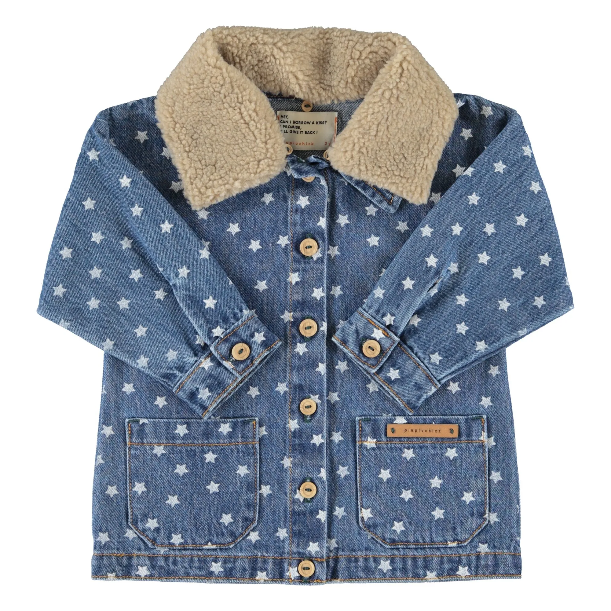 Veste Etoiles Denim | Bleu- Image produit n°0