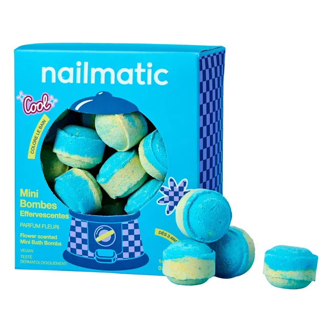 Mini billes de bain effervesecentes Flower Power - Lot de 14