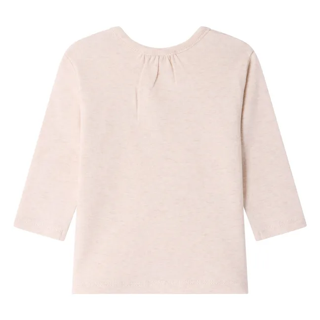 T-shirt Tahsina Bouquet de Fleurs Coton Bio | Beige