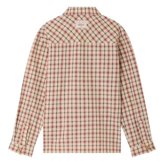 Chemise Marceau Carreaux Coton Bio | Beige