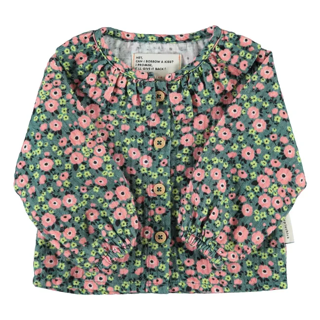 Blouse Fleurie | Vert