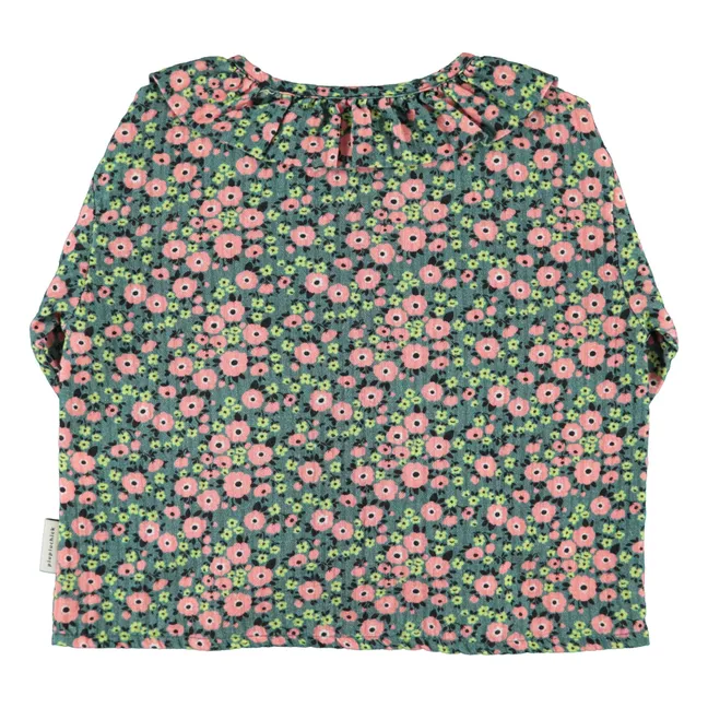 Blouse Fleurie | Vert