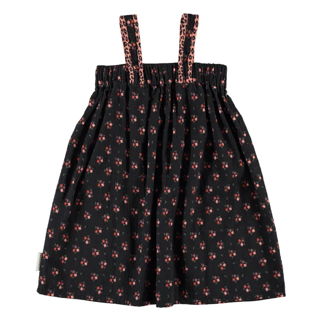 Robe Fleurie | Noir
