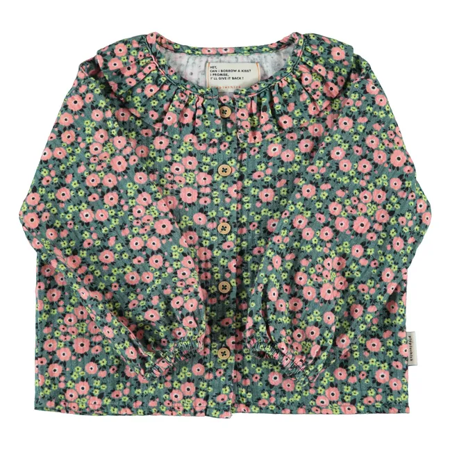 Blouse Fleurie | Vert