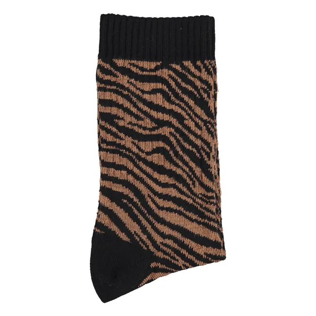 Chaussettes Zèbre | Noir