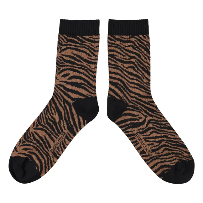 Chaussettes Zèbre | Noir