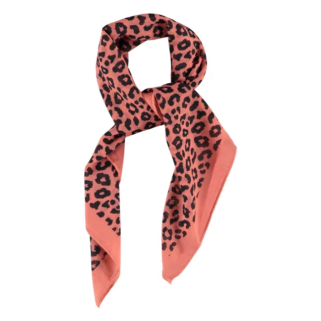 Foulard Léopard | Rose