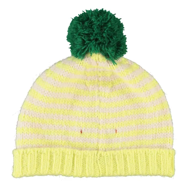 Striped hat | Fluorescent yellow