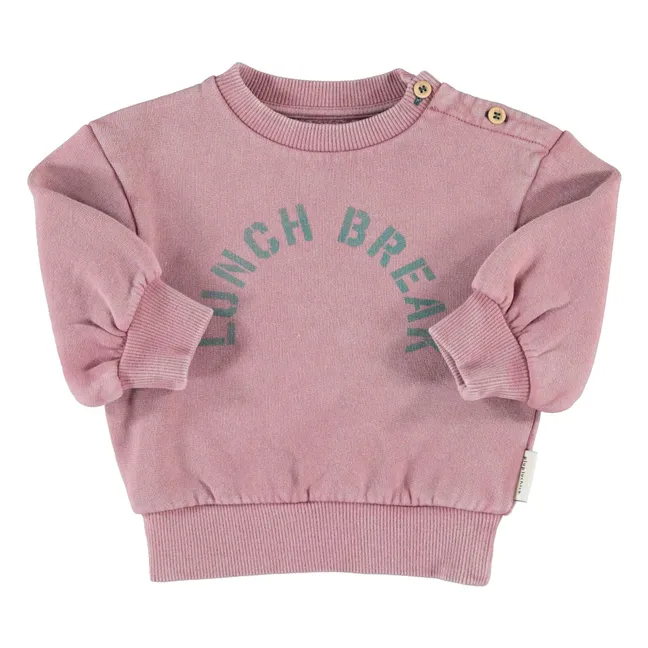 Sweat Lunch Break Coton Bio | Rose