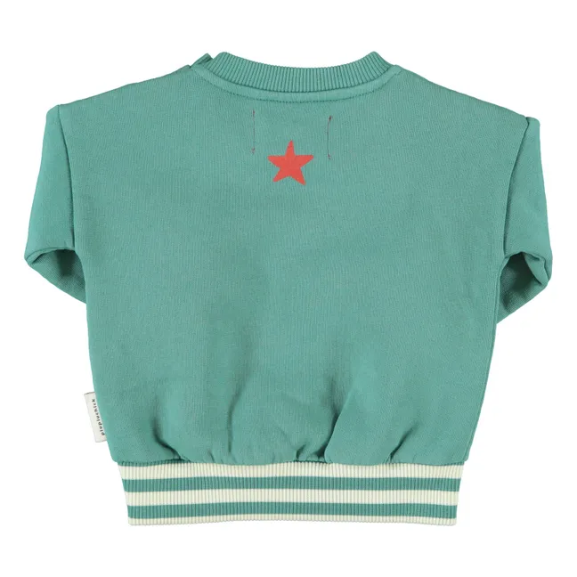 Sudadera Here We Go Algodón orgánico | Verde