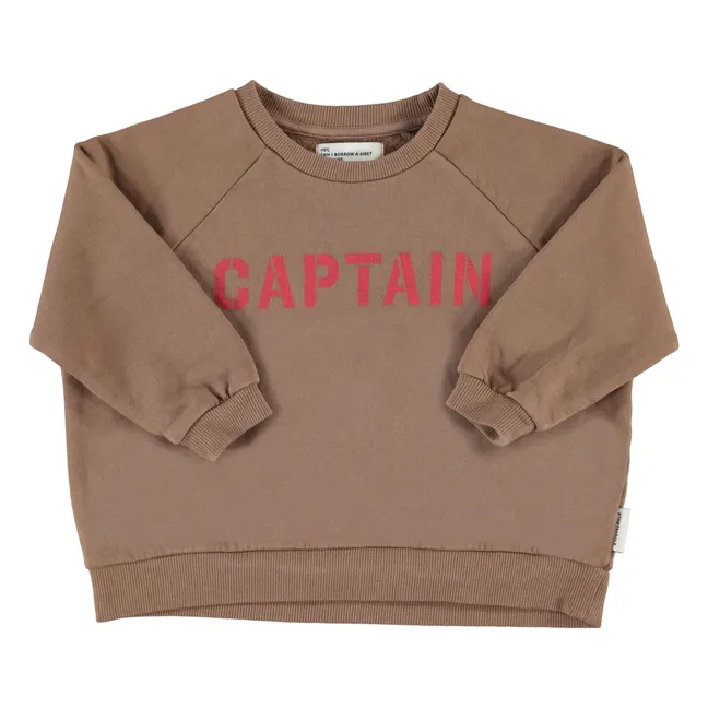 Sweat Captain Coton Bio | Marron