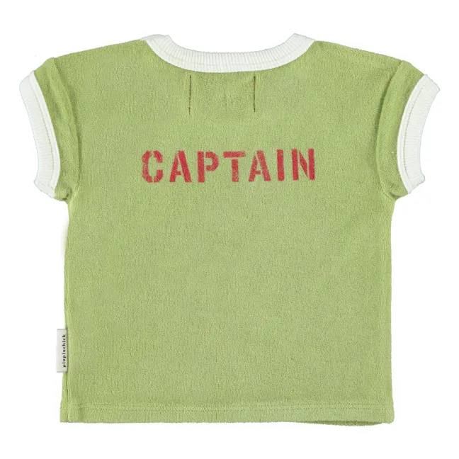 Captain Eponge Organic Cotton T-shirt | Green