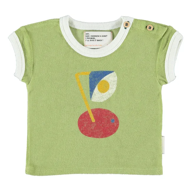 T-shirt Captain Eponge Coton Bio | Vert