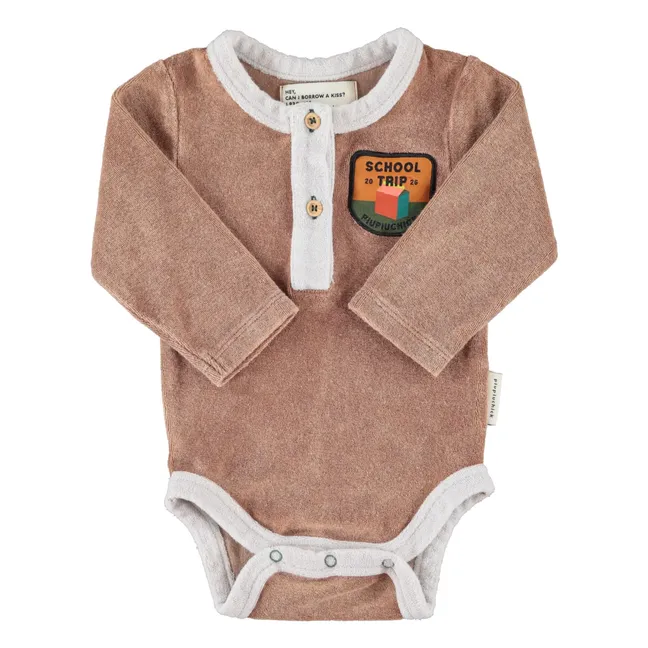 Body School Trip Eponge Coton Bio | Marron