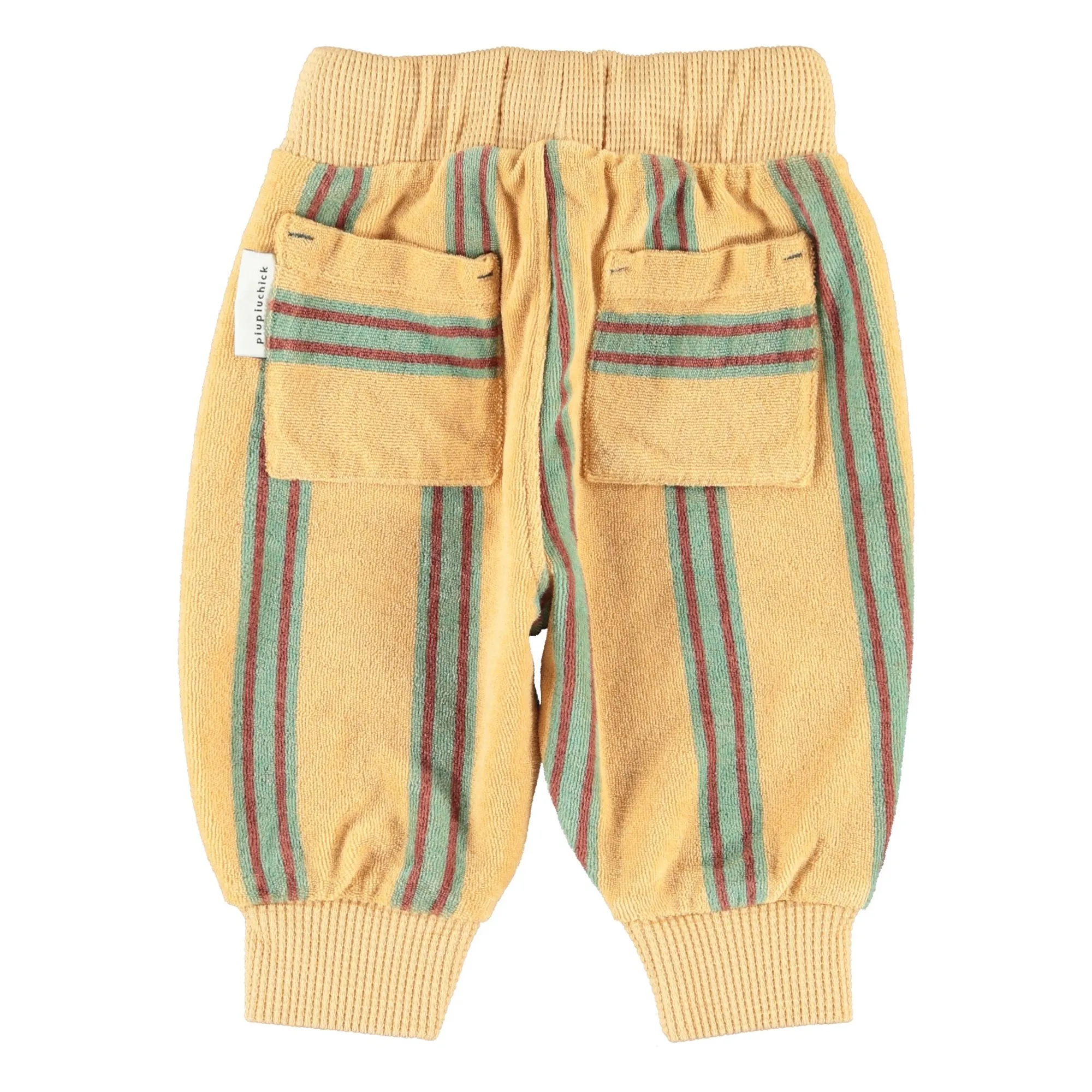 Jogger Rayé Eponge Coton Bio | Jaune- Image produit n°9