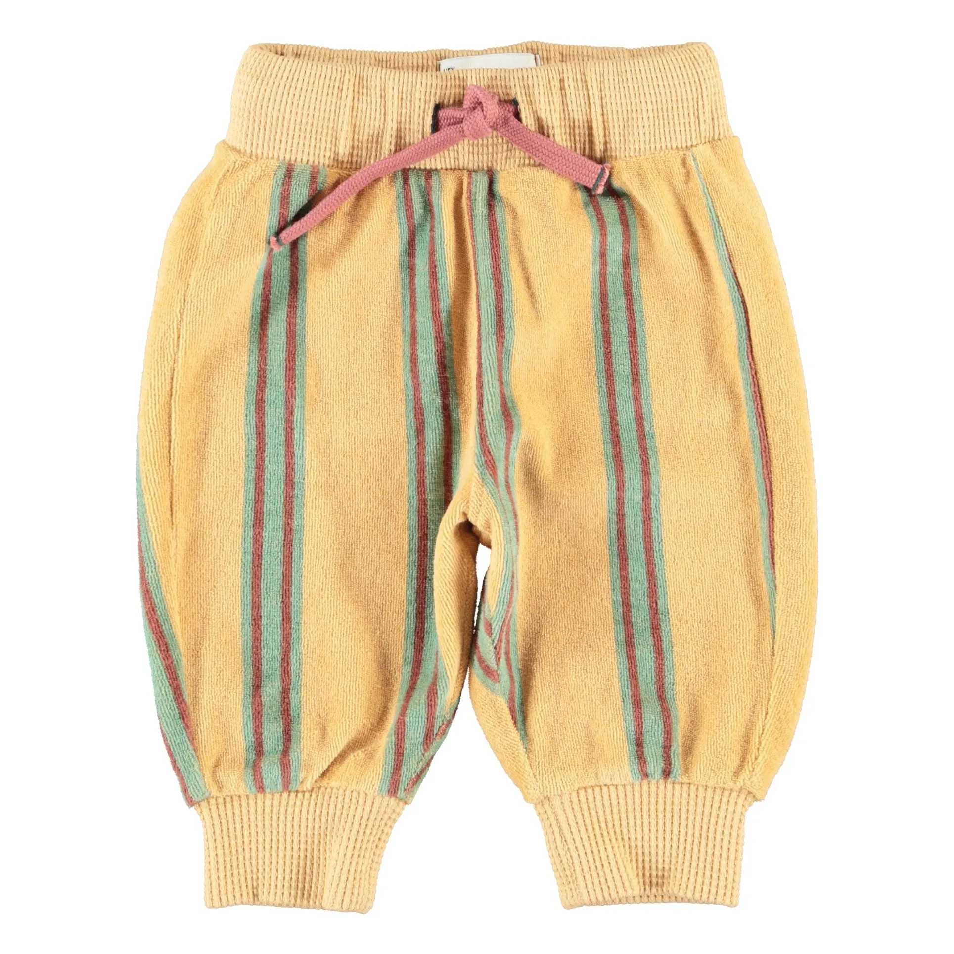 Jogger Rayé Eponge Coton Bio | Jaune- Image produit n°8