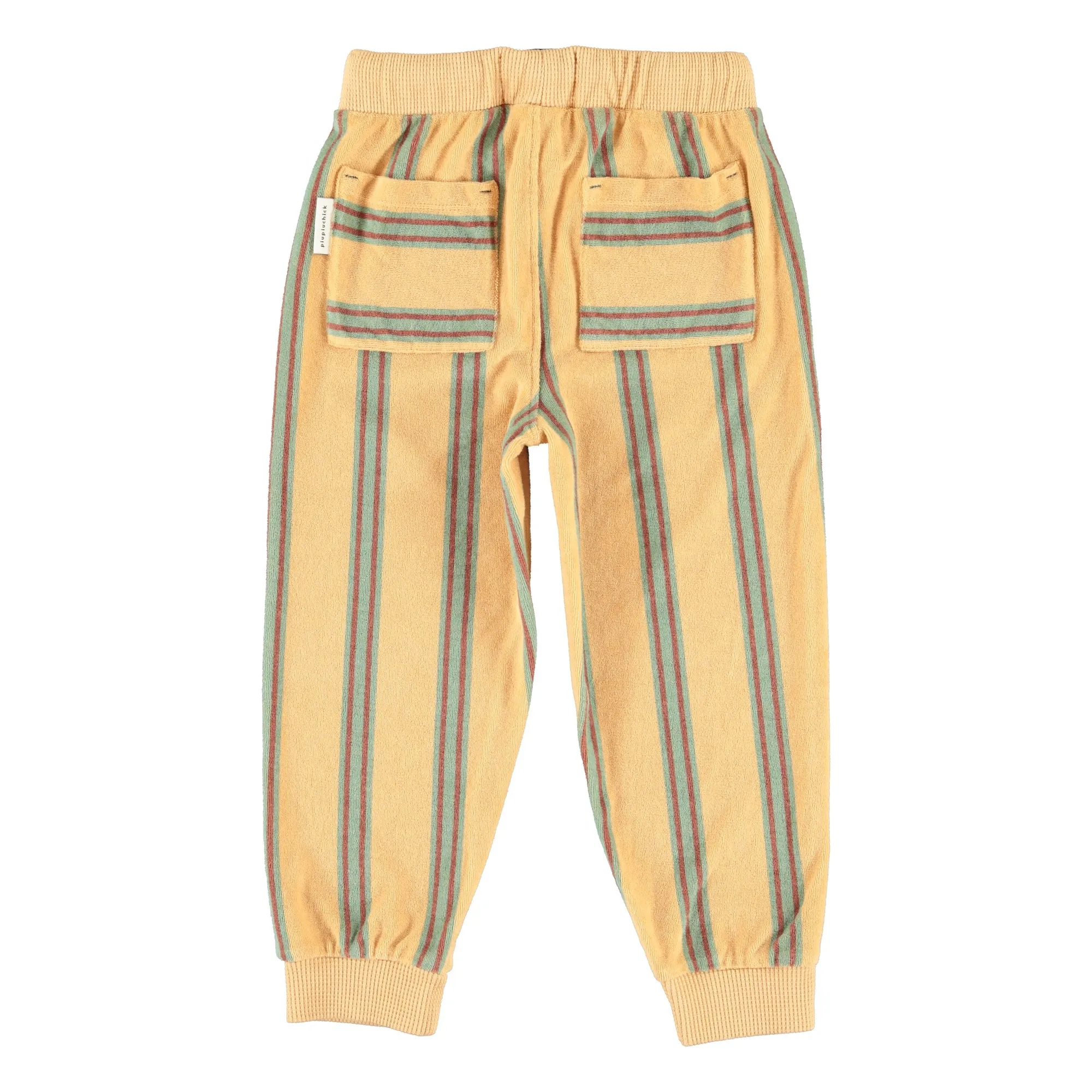 Jogger Rayé Eponge Coton Bio | Jaune- Image produit n°6