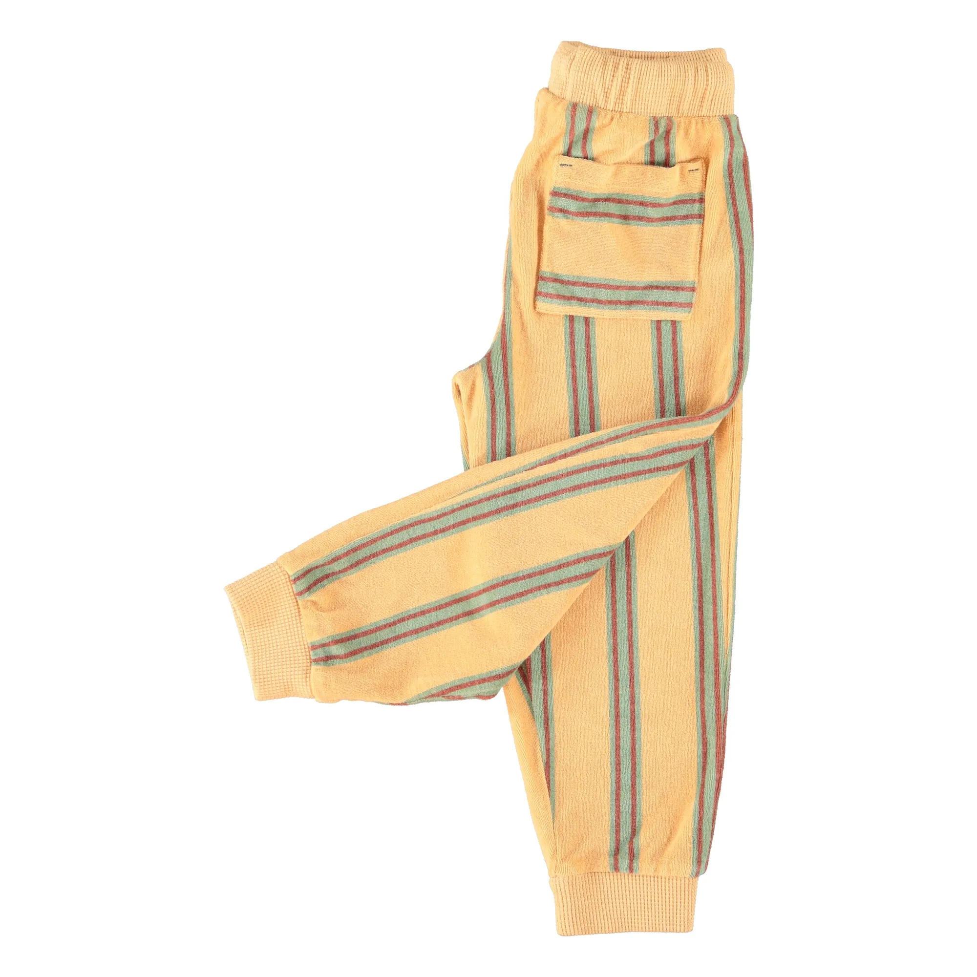 Jogger Rayé Eponge Coton Bio | Jaune- Image produit n°5