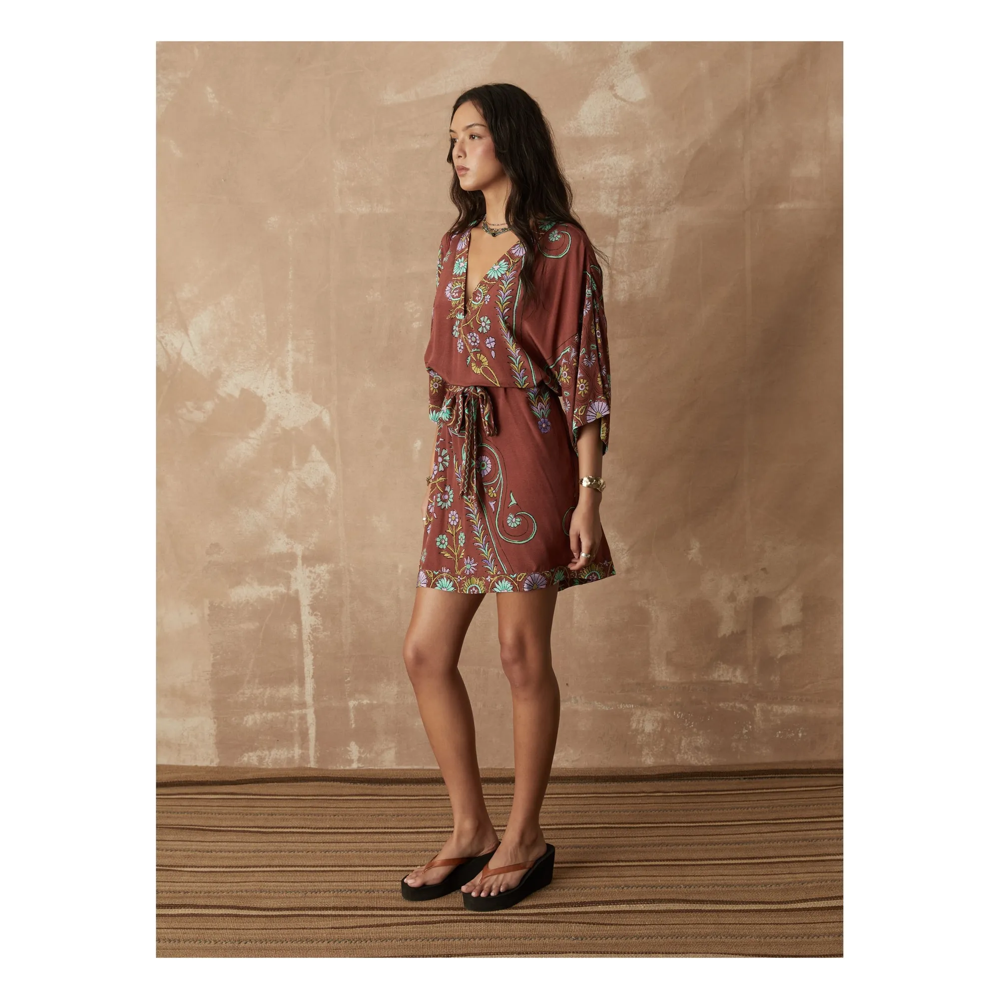 Robe Darjeeling Soie | Mocha- Image produit n°4