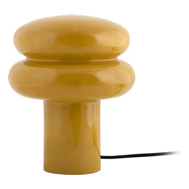Tischlampe Incesante Double Ring | Senffarben