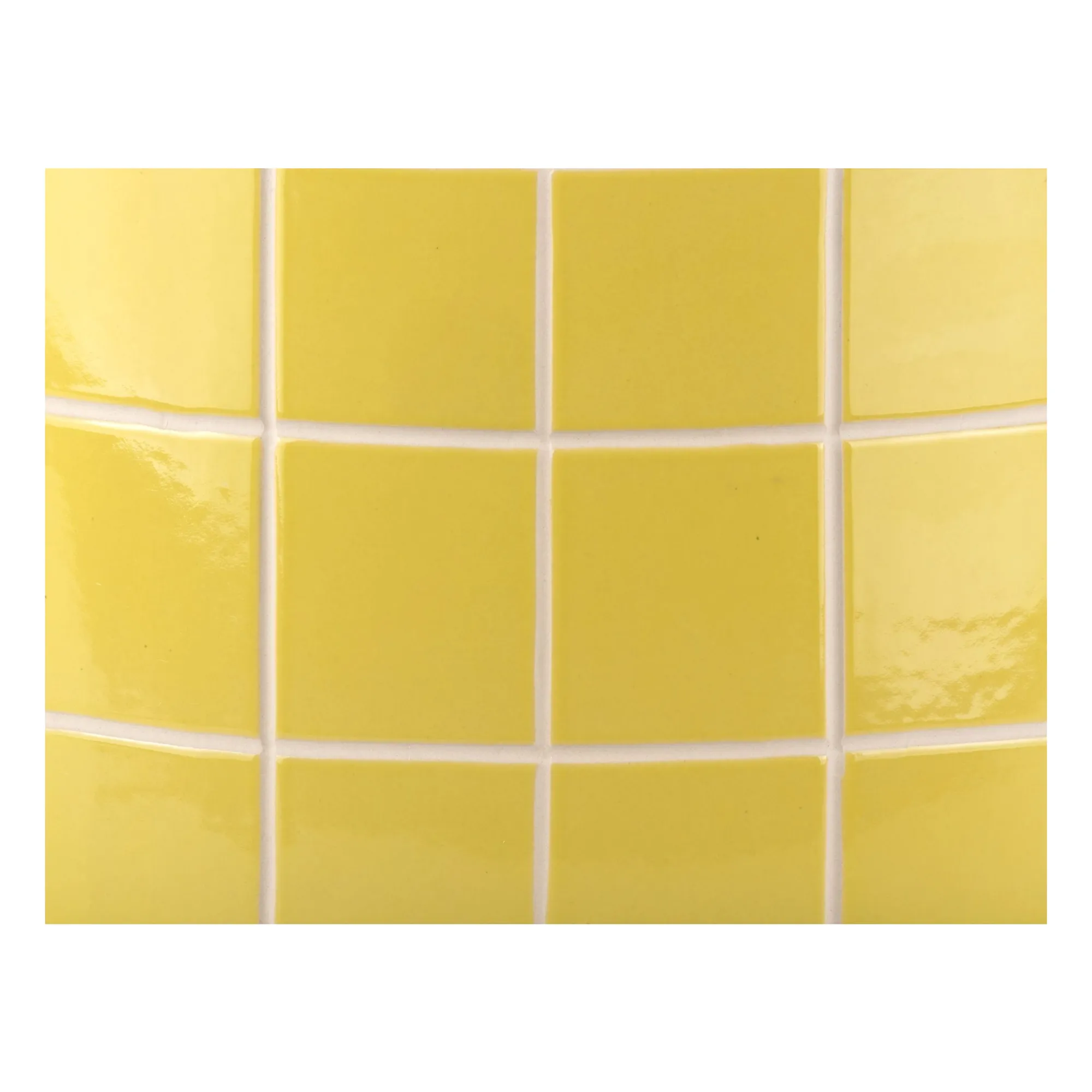 Table d'appoint Retro Tiles Low | Jaune- Image produit n°3