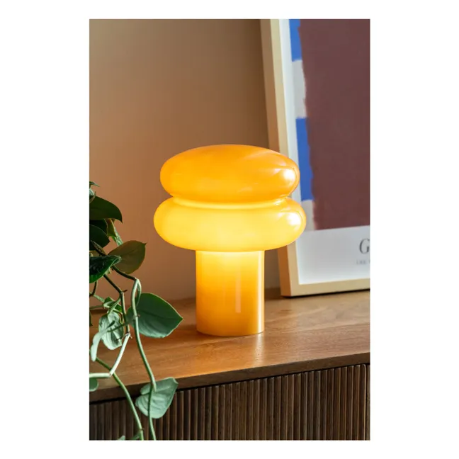 Lampe à poser Incesante Double Ring | Jaune moutarde