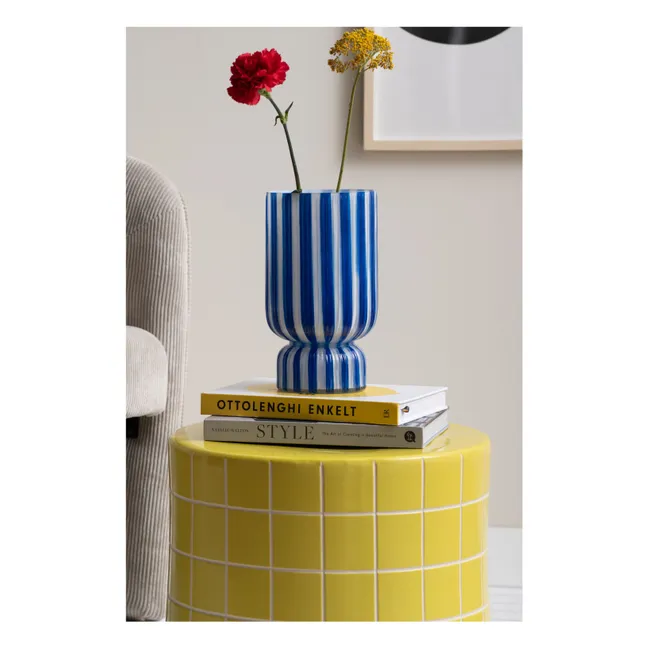 Rayado Retro vase | Cobalt