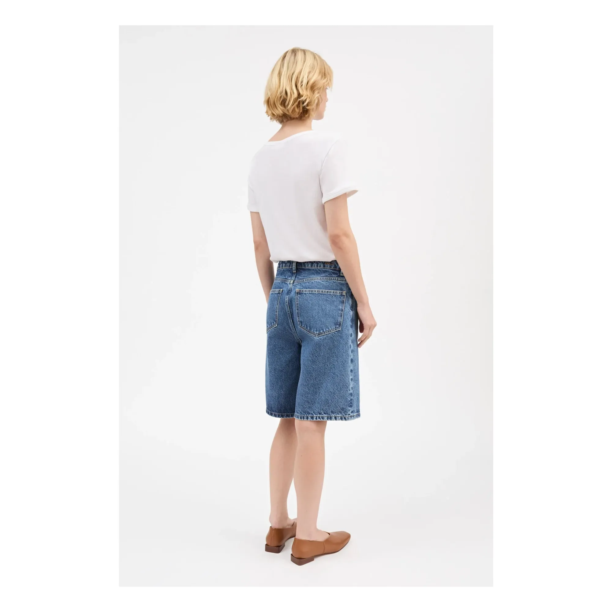 Short Wilson Coton Bio | Bleu- Image produit n°2