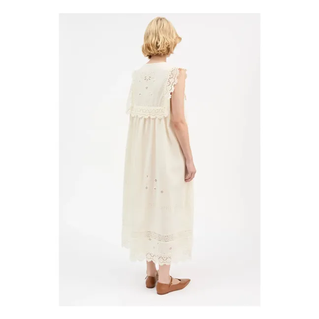 Robe Tallulah Lin et Coton Bio | Ecru