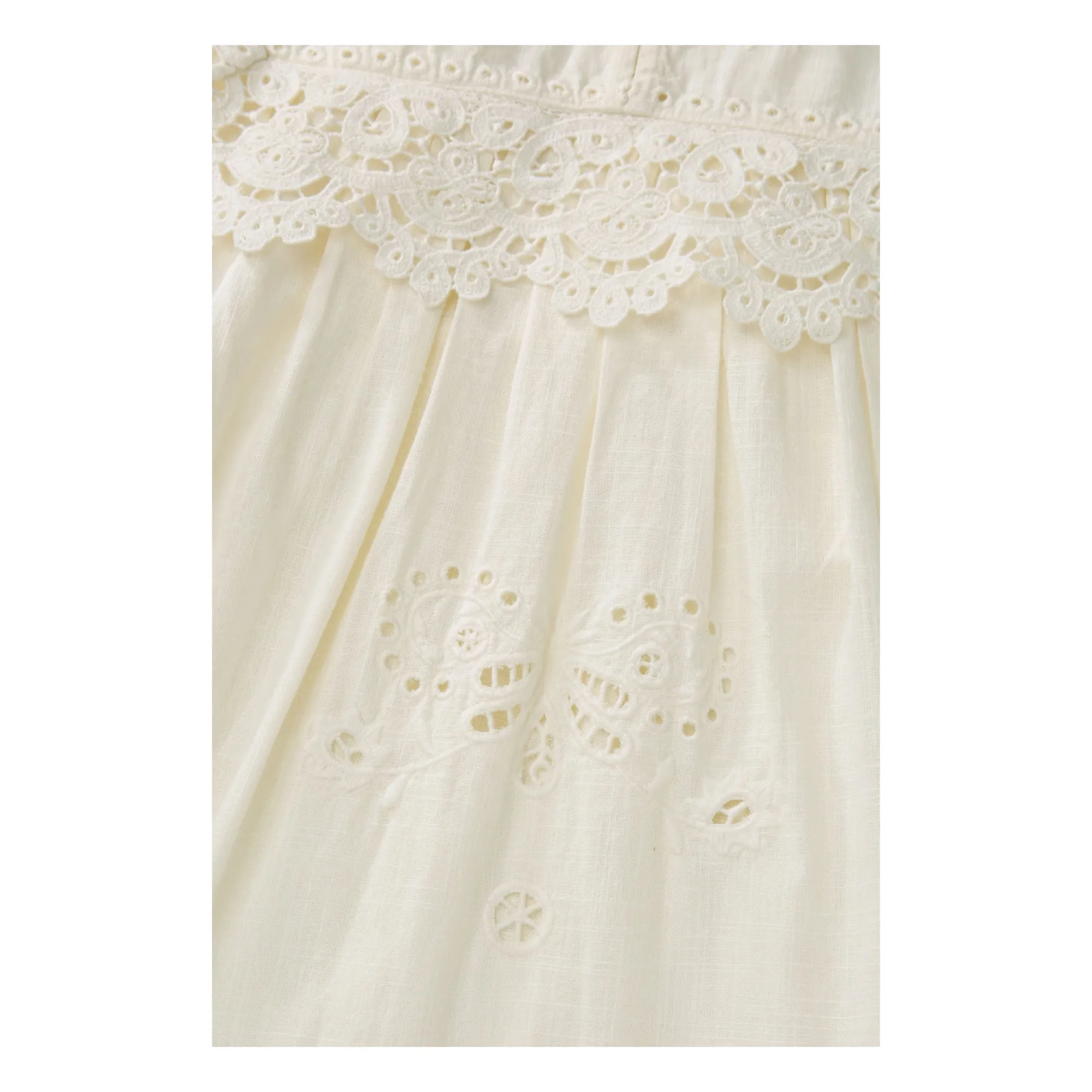 Robe Tallulah Lin et Coton Bio | Ecru- Image produit n°3