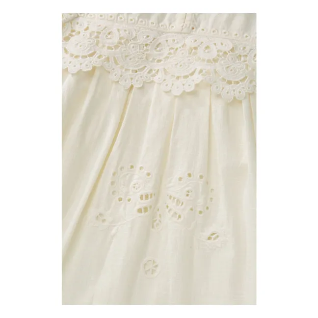 Robe Tallulah Lin et Coton Bio | Ecru