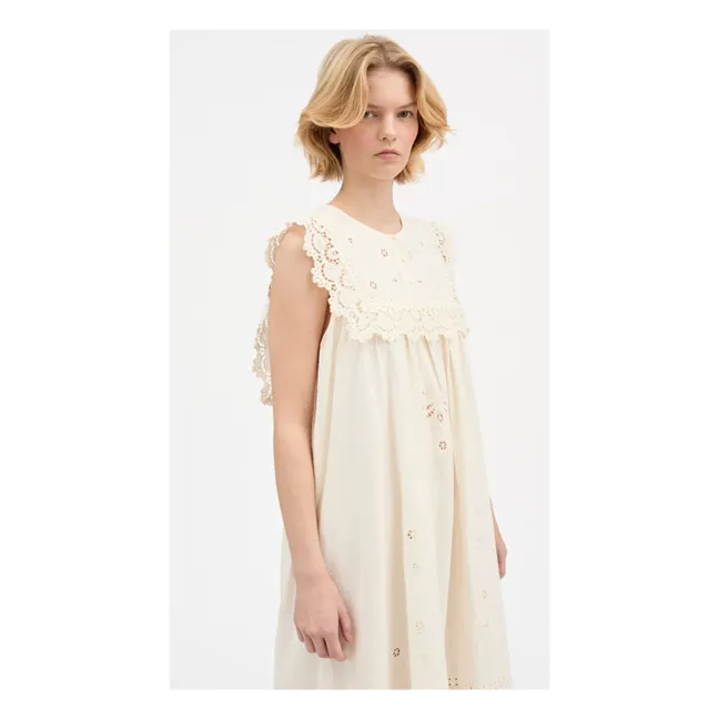 Robe Tallulah Lin et Coton Bio | Ecru