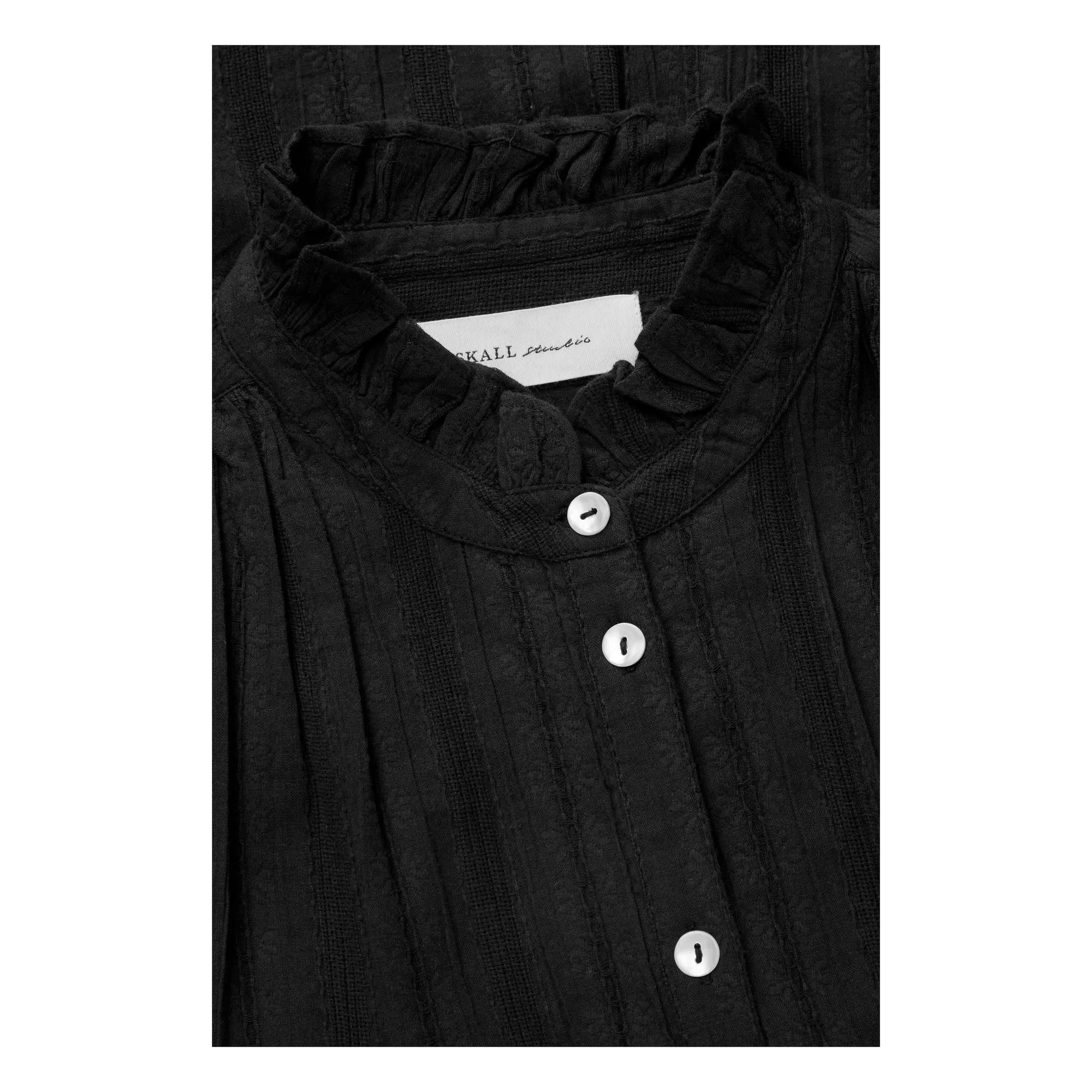 Blouse Juliane Coton Bio | Noir- Image produit n°3