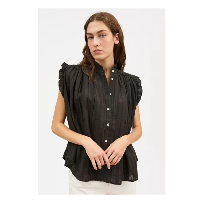 Blouse Juliane Coton Bio | Noir