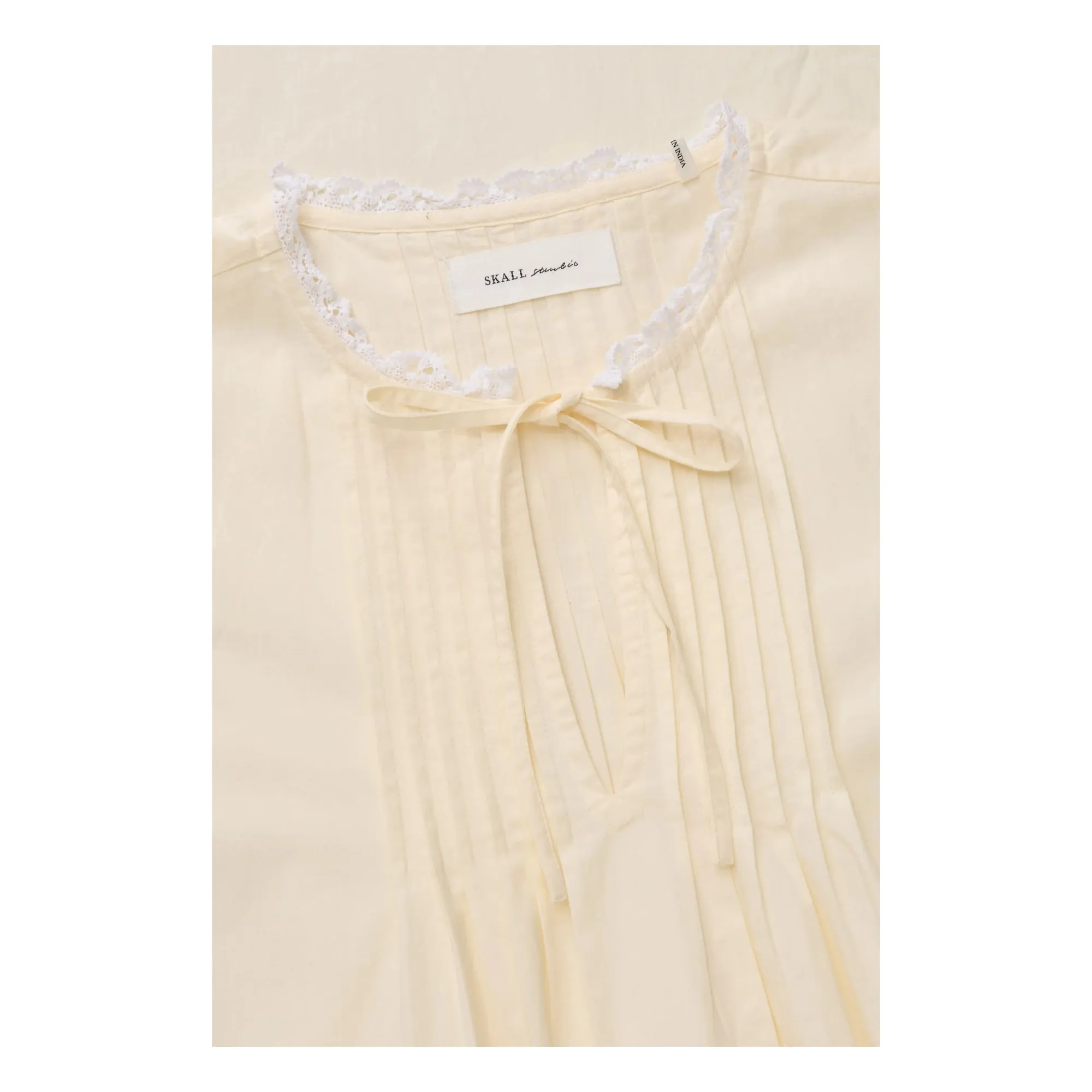 Robe Freesia Coton Bio | Crème- Image produit n°3