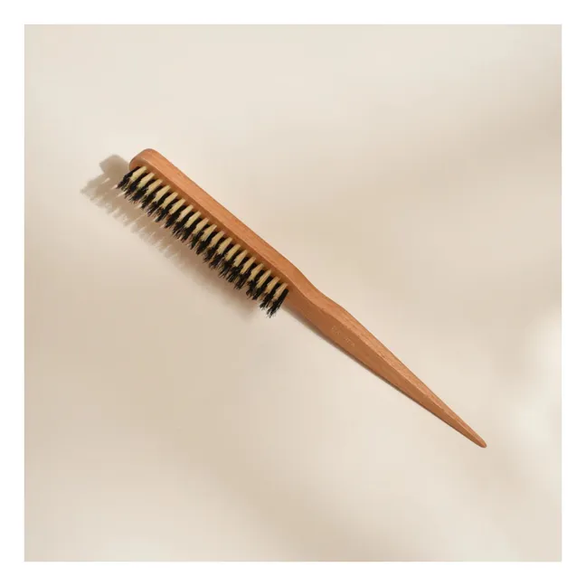 Brosse en poils de sanglier pour plaquage  | Bois clair