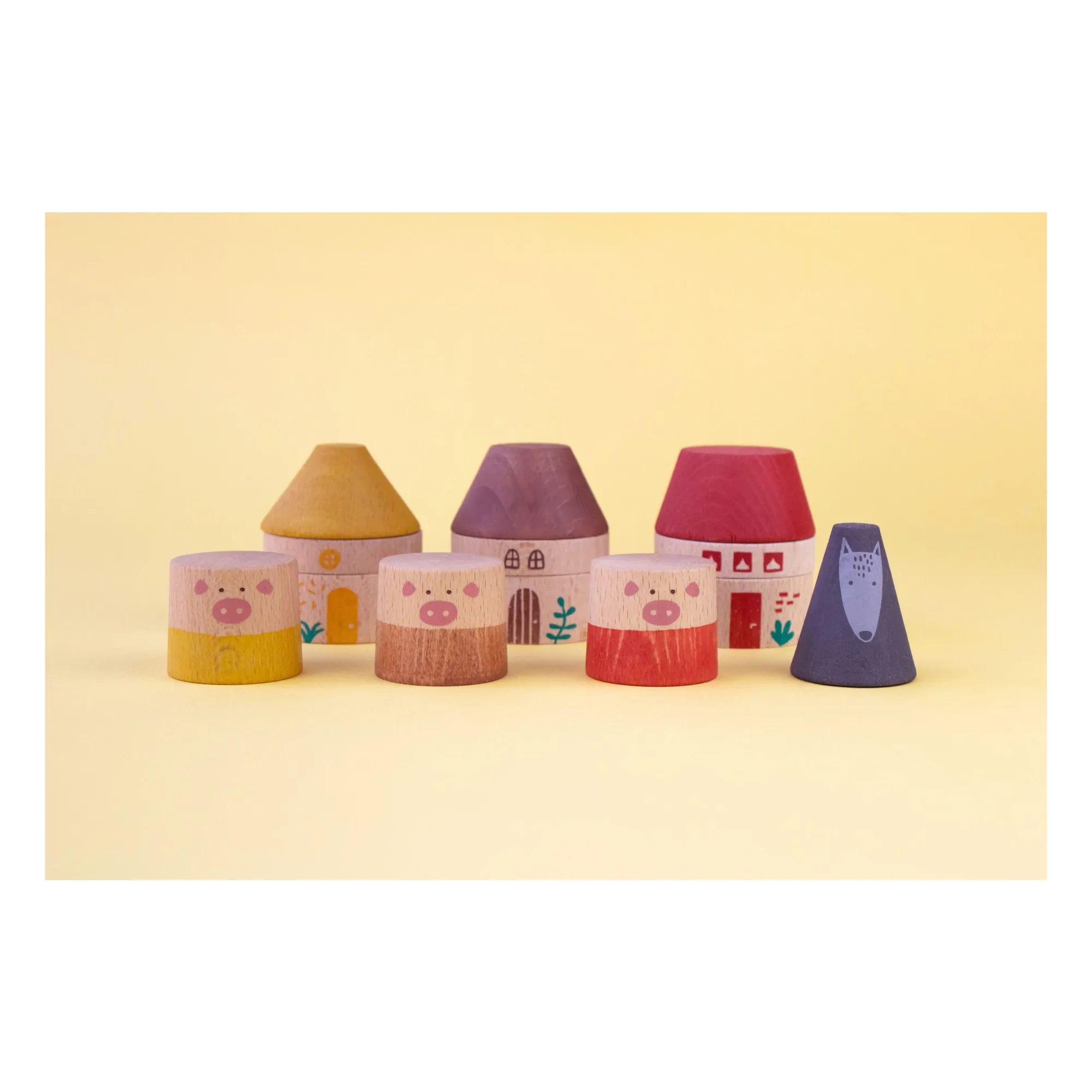 Jouets en bois My Three Little Pigs- Image produit n°1