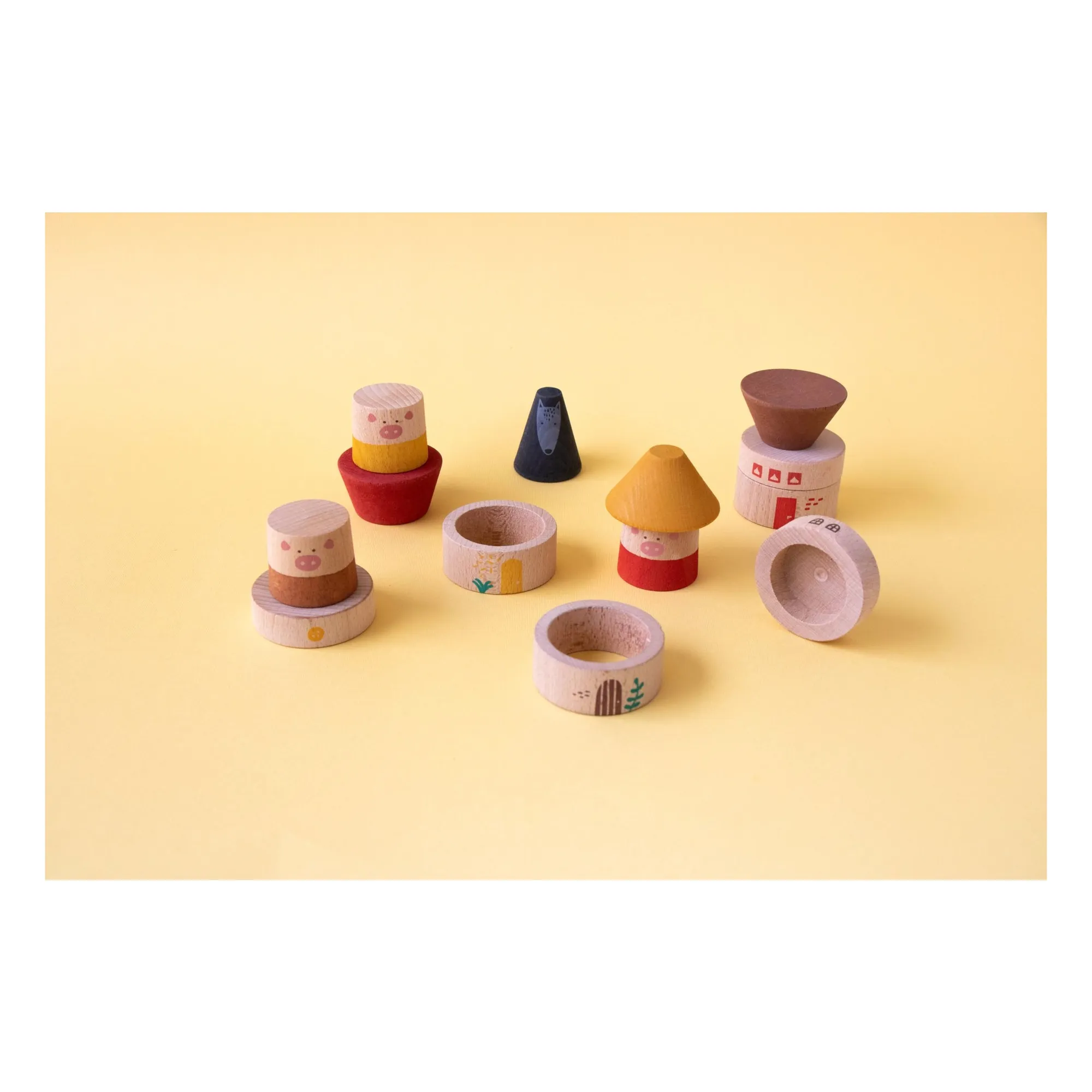 Jouets en bois My Three Little Pigs- Image produit n°11