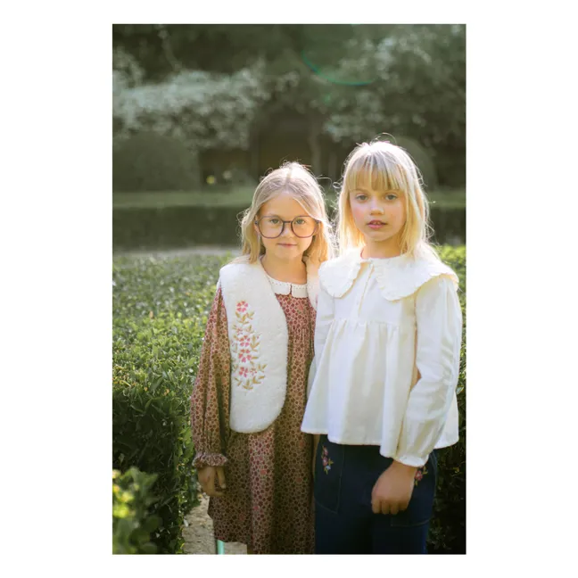 Chemise Col Brodé Viola | Crème